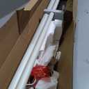 KAMANINA Double Curtain Rods for Windows 72 to 144 Inch, Adjustable, White