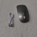 Tsmine Bluetooth Mouse Wireless Computer Mouse for MacBook Pro/MacBook Air Mac Laptop Rechargeable Mouse for iPad PC Mini Slim Silent Wireless Mouse for Desktop iMac (Gray) (3.Bluetooth Mouse (Grey))