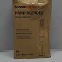 Bonsenkitchen Hand Blender, Immersion Blender with 2 Mixing Speed, Electric Handheld Mixer Portable Stick Mixer with Stainless Steel Blades for Soup, Smoothie, Puree, Baby Food