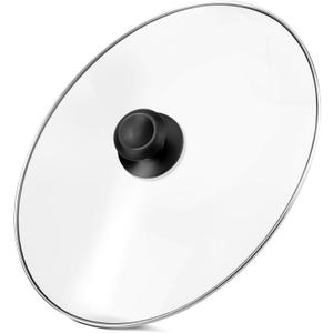 Oval Glass Crock Pot Lid 6 Quart Replacement for Hamilton Beach Slow Cooker 6 qt, Hamilton Beach Programmable Slow Cooker Replacement Parts Compatible with Hamilton Beach Crock Pot 33665G