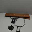 VOYX Cowboy Hat Rack Wall Mount  Rustic Wooden Board with 4 Heavy-Duty Western Hooks  Metal Horseshoe & Star Decor  Cowboy Hat Holder for Entryway, Bedroom, or Ranch  Includes Screws & Anchors