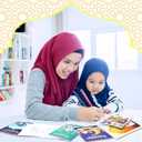 Zhanmai 48 Pcs Eid Mubarak Goodie Bags Fillers Ramadan Coloring Book Bulk Gift Ramadan Star Moon Holiday Activity Religious Mubarak Coloring Book for Activities Party Favors Supplies DIY Craft