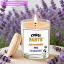Corgi Gift – Funny Lavender Soy Candle Gift for Corgi Owners, Dog Lovers & Dog Moms – Stress Relief Aromatherapy for Women - Corgi Decor