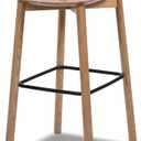 Jennifer Taylor Home Sven 30" Modern Minimalist Low Back Wood Barstool, Natural Blonde Ash Wood