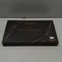 INTEO Red Light Therapy for Face, 3 Modes Portable Led Face Mask Light Therapy with Remote, Near-infrared 850 Red Light Mask with Timing Function, Led Light Therapy At Home 180 LED Beads (Black Golden)