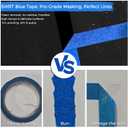SWRT Blue Painters Tape 1 Inch x 55 Yards, 12 Rolls (660 Yards)  Sharp Clean Paint Lines, No-Residue Painters Tape for Walls, Trim & Baseboards, Easy Removal Masking Tape for Home Projects