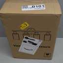 4-Light Bathroom Light Fixtures, Matte Black Modern Vanity Lights Over Mirror with Clear Glass Shade, Bathroom Wall Lamp for Mirror Kitchen Living Room Hallway Cabinet Porch Bedroom Reading room