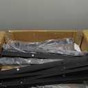 Bar Stools, Modern Counter Height Barstools Set of 2, 25" Faux Leather Round Swivel Bar Stools with Backrest, Upholstered Metal Bar Chairs for Kitchen Island, Kitchen Counter, Pub, Grey