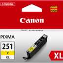 Canon CLI-251XL Genuine Yellow Ink Tank, Compatible with MG6320, IP7220 & MG5420, MX922, MG5520, MG6420, MG7120, iX6820, iP8720, MG7520, MG6620, and MG5620 Printers