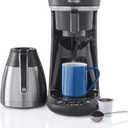 Mr. Coffee Coffee Maker, Programmable Coffee Machine for Single Serve or Carafe Coffee, 10 Cups, Black