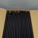 Calmootey Portable Closet Organizers, Clothing Storage, Wardrobe with 6 Shelves and Hanging Rod, Non-Woven Fabric Cover with 4 Side Pockets, Black