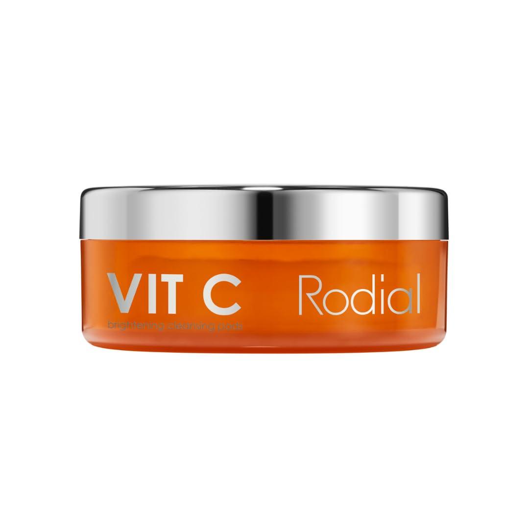 Rodial Vit C Brightening Cleansing Pads - Toning and Purifying Pads, Resurfacing Pads for Day and Night, Vitamin C to Illuminate, AHA Acids to Exfoliate and Salicylic Acid to Tighten Pores
