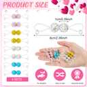 Jamntower 4 Pairs Non Piercing Faux Body Jewelry Adjustable Silicone Noose Rings for Women