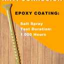 #10 x 3-1/2 Inch Deck Screws - Set of 25 Tan Coated Carbon Steel Exterior Wood Screws with Star Drive for Decks, Fences, & Other Outdoor Projects | Rust-Resistant & Anti-Corrosion Screws by IMSCREWS