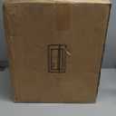 4 Pack 18 inches Outdoor Wall Lantern Light Fixture, Large Black Exterior Waterproof Wall Sconce, Anti-Rust Mount Porch Light with Clear Glass, E26 Socket