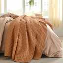 Bedsure Quilts King Size - Lightweight Bedspreads King Size with Basket Weave Pattern, Soft Quilt Bedding Set, Hazel Brown Comforter Set Coverlet for All Seasons with 2 Pillow Shams (106" x 96") | Skin-Friendly Soft, All-Season Comfort, Breathable, Lightweight, Machine Washable (Only 2 Pillow Cases)