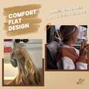 2 x Flat Hair Clips, 6 Pack 4.7 Inch French Concord Flat Hair Clips for Women Girls, 2 Styles Claw Clips for Thick Thin Hair, Strong Hold Duck Billed Clips Barrettes Accessories