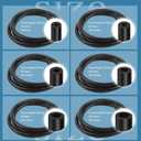 6PCS Silicone Vacuum Hose Automotive Kit,4.9ft Vacuum Lines Automotive with Tube Cutter,ID 1/8" 5/32" 3/16" 1/4" 5/16" 3/8" Multi-Purpose Air & Water Transport Automotive Radiator Hose