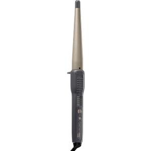 CONAIR INFINITIPRO Tourmaline Ceramic 1-Inch to 1/2-Inch Curling Wand, Tapered wand produces beachy waves (Metallic Grey)