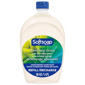 Softsoap Soothing Clean Liquid Hand Soap Refill, 50 Ounce ,4 PC