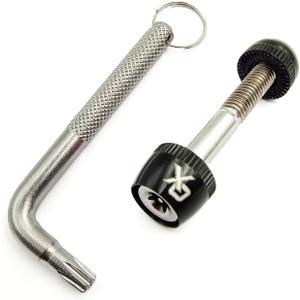 ONIPAX Bike Binder Bolt Alloy Seatpost Clamp (Anti-Theft(Black))
