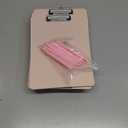 Fulmoon 12 Sets Pink Plastic Clipboards Include 12 Pcs Black Ink Pink Pens Lightweight Standard A4 Letter Size Clip Board with Pen Holder Low Profile for Nurses Week Teacher Doctor Office 12 x 8.58
