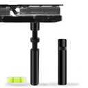 Graphics Card GPU Support Bracket: GPU Sag Bracket Video Card Stand GPU Holder Graphics Card Support with Rectangular Bubble Level Black (L 74-120mm)