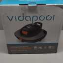 Robotic Pool Vacuum Cleaner,Portable Swimming Pool Vacuum Self-Parking Technology with LED Indicator,Ideal for Above Ground/Flat Pools up to 860 Sq.Ft,Lasts 90 Mins-Grey