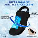 Foot Toes Ice Pack Wrap Wearable Forefoot Gel Ice Pack with Strap for Broken Toes, Surgery Recovery, Gout & Plantar Fasciitis, Hot and Cold Therapy Reusable Adjustable