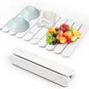 Stone Dish Drying Mat for Kitchen Counter,24"(L)16"(W) Collapsible Fast-Drying Diatomaceous Earth Mats with Towel Sanding Tool,Versatile Stone Drying Mats for Cups Dishes Bottles