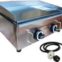 Commercial LPG Gas Griddle with Pressure relief valve Grill Griddle Tabletop Flat Top Countertop Restaurant Griddle Grill Teppanyaki Grill