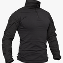 TACVASEN Men's Tactical Shirt Long Sleeve Combat Shirt 1/4 Zip with Pockets Military Army Paintball Airsoft Breathable M