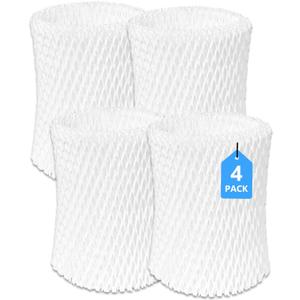 4 Pack Humidifier Wicking Replacement Filter Compatible with Canopy Bedside Humidifier ONLY, Made with Wood Pulp & Paper Filter