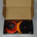 Electric Grill Brush- Waterproof Cordless Rotary Cleaning Brush with 4 Heads for Outdorr Grill, Car, Bathroom
(Red)