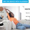 Cordless Heated Eye Mask Weighted,2-in-1 Warm Eye Compress Mask for Dry Eyes,Eyelid Hot Compress,Electric Eye Heating Pad for Relief MGD,Stye,Chalazion,Blepharitis,Steam Mask for Women Or Wife