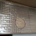 25.5 in. x 13.5 in. Rear Drain Sink Grid with Supersoft Silicone Feet in 304 Grade Stainless Steel, Small