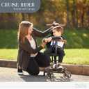 Evolur Cruise Rider Stroller with Canopy, Lightweight Umbrella Stroller with Compact Fold, Easy to Carry Travel Stroller - Noir Black