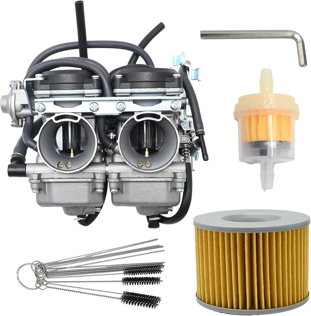 Anxingo 15001-1433 15003-1602 Carburetor Replacement For Kawasaki Ninja 250 250R Ex250 1988-2007 With Fuel Filter Oil Filter