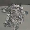 3 Pcs 6FT Christmas Garland Silver Glittered Artificial Eucalyptus Leaves for Mantle Christmas Tree Decorations Indoor Outdoor Hanging Garland Ornaments Garden Door Window Stair Holiday Home Decor