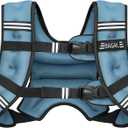 BAGAIL Weighted Vest, 15lbs Weight Vest with Detachable Phone Pouch, Rucking Vest for Women, Men, Walking, Weight Loss, Training, Running