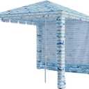 Umineux Beach Cabana - 8FT Beach Canopy with Side Wall, Easy Setup Beach Tent Sun Shelter, Waterproof Tent - Portable Shade for Whole Family (Blue Whale)