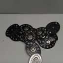 INOGIH Womens Wide Western Cowboy Disc Belt Vintage Cowgirl Concho Leather Belts Boho Style for Jeans Dress Skirt (For Waist 28-38 in, Black)