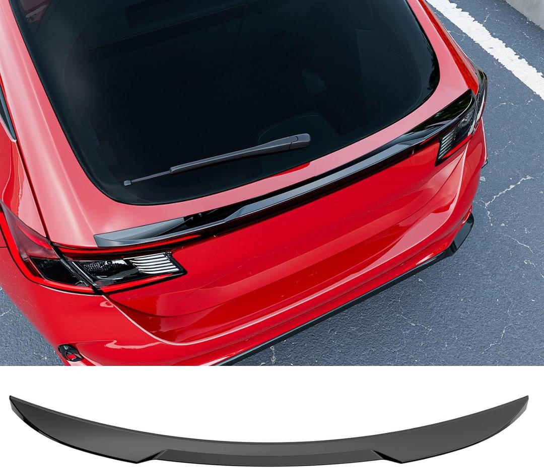 Spoiler Compatible with 2022-2026 Honda Civic Hatchback Trunk Spoiler ABS Lip Spoiler Wing Replacement for 2022 2023 2024 2025 2026 Honda Civic Accessories(Glossy Black)