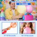 Balloon Pump Electric with Dual Nozzles & Tying Tool - Portable Inflator for Party Balloons, Gender Reveal, Baby Shower, Holidays