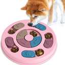 Dog Puzzle Toys, Interactive Dogs Game, Pets Enrichment Toys for Puppy Mentally Stimulating Feeding Dispenser Dog Treat Puzzle Feeder for Small,Medium and & Large Dogs Brain Training (Pink)