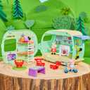 Peppa Pig Caravan Playset for Girls and Boys, 3 Figures, 6 Accessories, Preschool Toys, Kids Gifts, Ages 3+