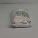 Print Semi-Sheer Eyelet Ring Farmhouse Curtains 96 Inches Long for Living Room Bedroom, Gray Yellow Floral Pattern on White Linen Textured Drapes, Grommet Top Window Treatments 42"W 2 Panel Sets