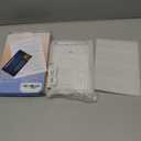 FUNTOUCH Rechargeable Travel Makeup Mirror with 72 Led Lights, Portable Lighted Beauty Mirror, 3 Color Lighting, Dimmable Touch Screen, Tabletop LED Folding Cosmetic Vanity Mirror (White)