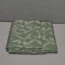 Lecloud Leia 72 Inch Sheer Curtains Sage Green Panels Set of 2, Double Rod Pocket Window Living Room Curtain with Leaves, Light Reducing Jacquard Texture Voile Drapes for Bedroom Bathroom, 38W x 72L