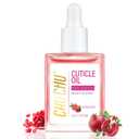 7 x CHUCHU Vegan Cuticle Oil for Nail: Pomegranate Scent Natural Vitamin B & E Nail Oil - Hydrates Moisturizes Repairs for Nails Damage Dry Cuticle 0.51 Fl Oz